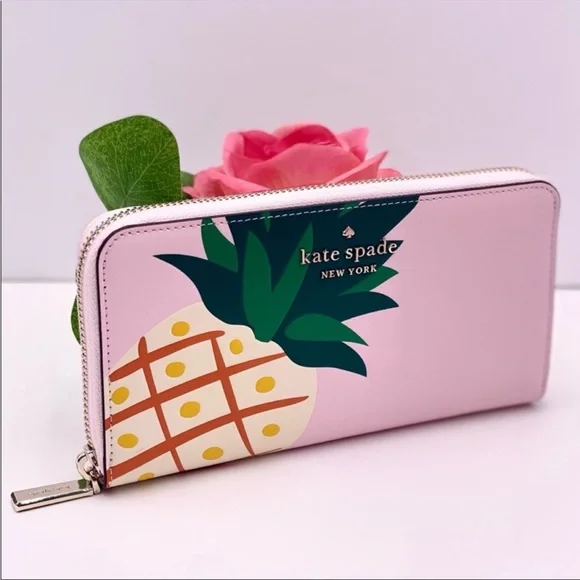 New Kate Spade pineapple large continental wallet - Picture 11 of 11